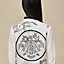 "Ex-Libris a Main Levee" long-sleeve twillaine cardigan, View: Worn, worn, view 6 of 6