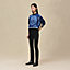 "Ex-Libris a Main Levee" long-sleeve twillaine sweater, View: Worn, worn, view 1 of 5