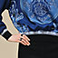 "Ex-Libris a Main Levee" long-sleeve twillaine sweater, View: Worn, worn, view 5 of 5