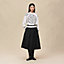 "Ex-Libris a Main Levee" long-sleeve twillaine sweater, View: Worn, worn, view 1 of 5