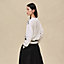 "Ex-Libris a Main Levee" long-sleeve twillaine sweater, View: Worn, worn, view 3 of 5