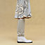 "Ex-Libris a Main Levee" short-sleeve twillaine long dress, View: Worn, worn, view 6 of 6