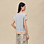 "Ex-Libris a Main Levee" short-sleeve twillaine sweater, View: Worn, worn, view 3 of 5