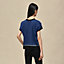 "Ex-Libris a Main Levee" short-sleeve twillaine sweater, View: Worn, worn, view 3 of 5