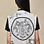 "Ex-Libris a Main Levee" sleeveless twillaine cardigan, View: Worn, worn, view 5 of 6