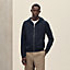 "Ex-Libris" zipped hooded sweater, View: Worn, worn, view 2 of 5