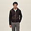 "Ex-Libris" zipped hooded sweater, View: Worn, worn, view 2 of 5