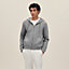 "Ex-Libris" zipped hooded sweater, View: Worn, worn, view 2 of 5