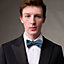 Faconne New H bow tie, View: Worn, worn, view 2 of 2