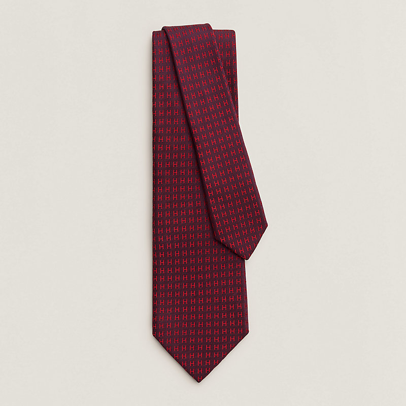 hermes red tie