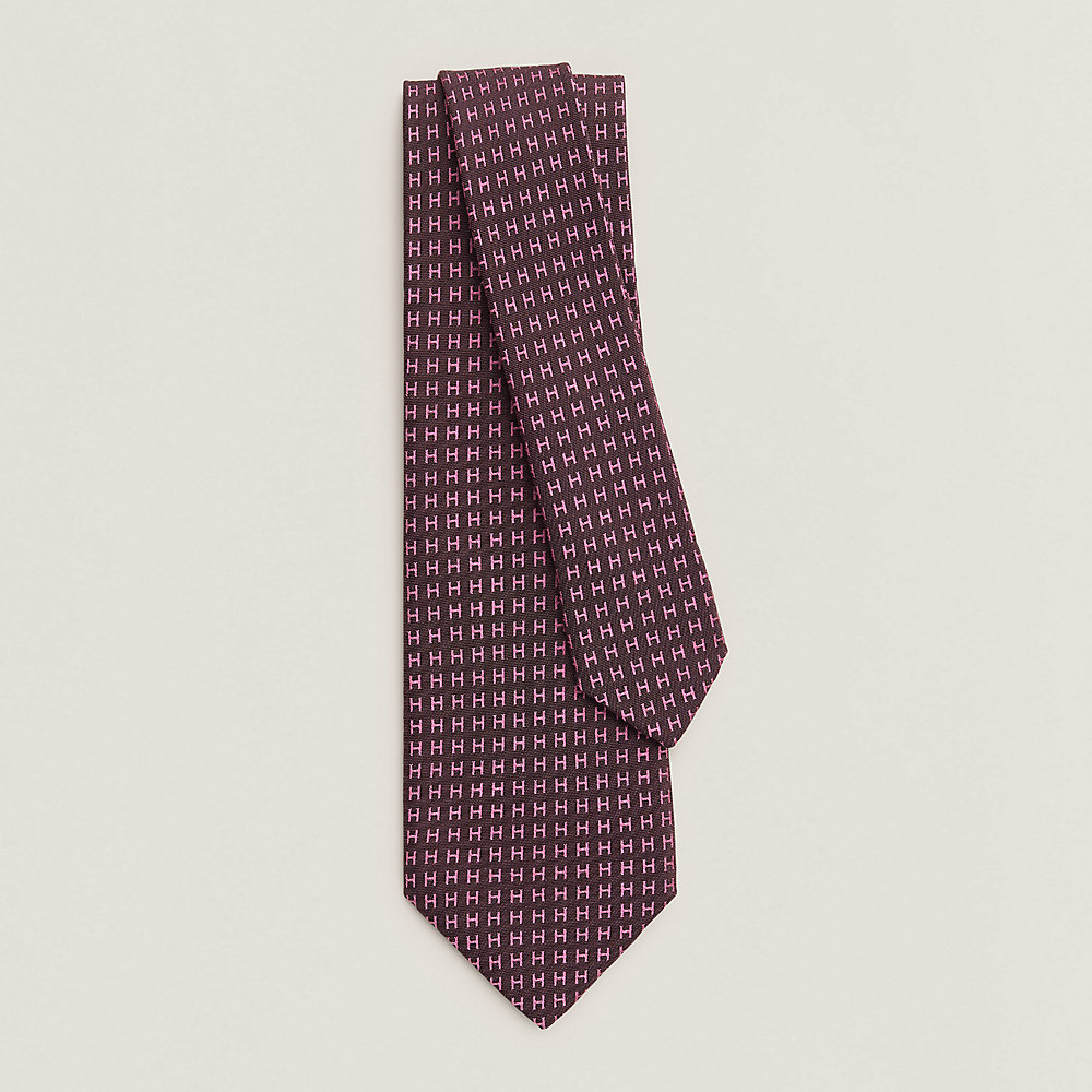 Faconnee H Bicolore tie | Hermès Saudi Arabia