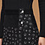 Falda recta con mezcla de materiales estampado "Porte-Bonheur Bandana", Vista: Ver artículo puesto, worn, vista 4 de 6