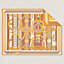Fantaisie d'Etriers blanket, View: Back, back, view 3 of 5