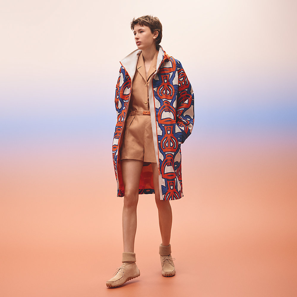 "Fantaisie d'Etriers" windbreaker coat | Hermès Australia