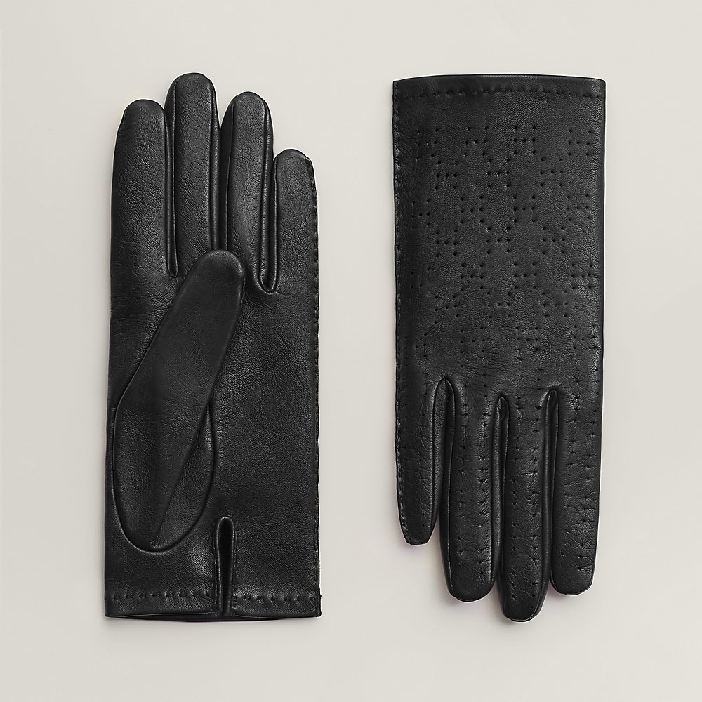 Louis Vuitton - Authenticated Gloves - Leather Black for Women, Never Worn