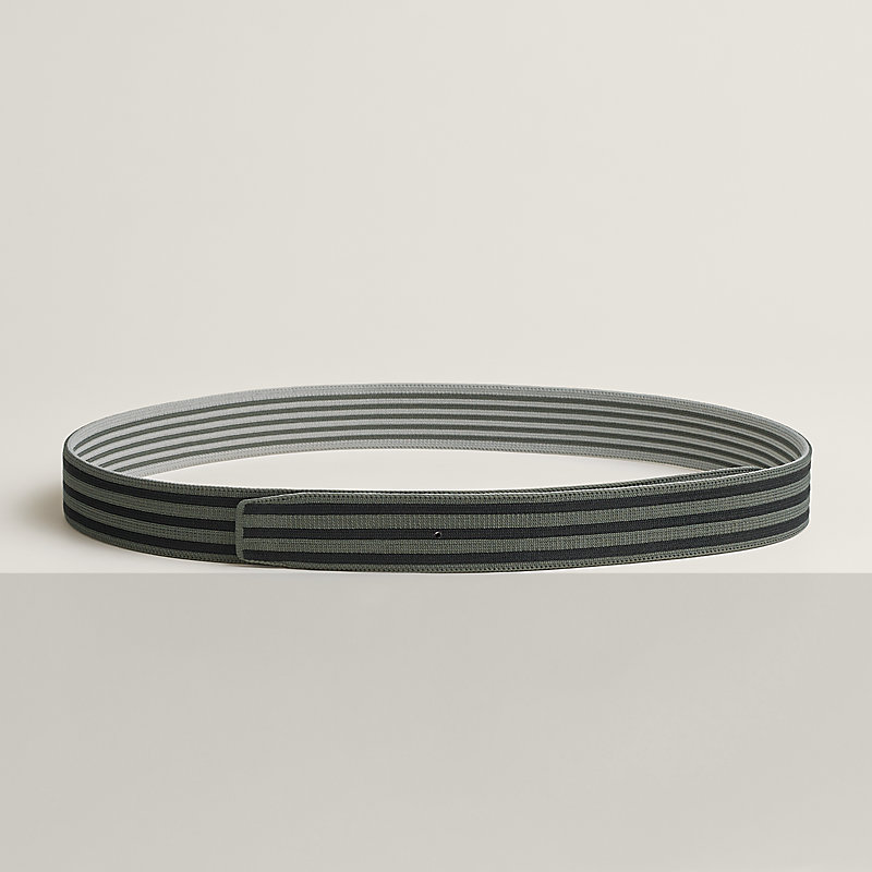 Fascia per cintura reversibile Stripes 32 mm