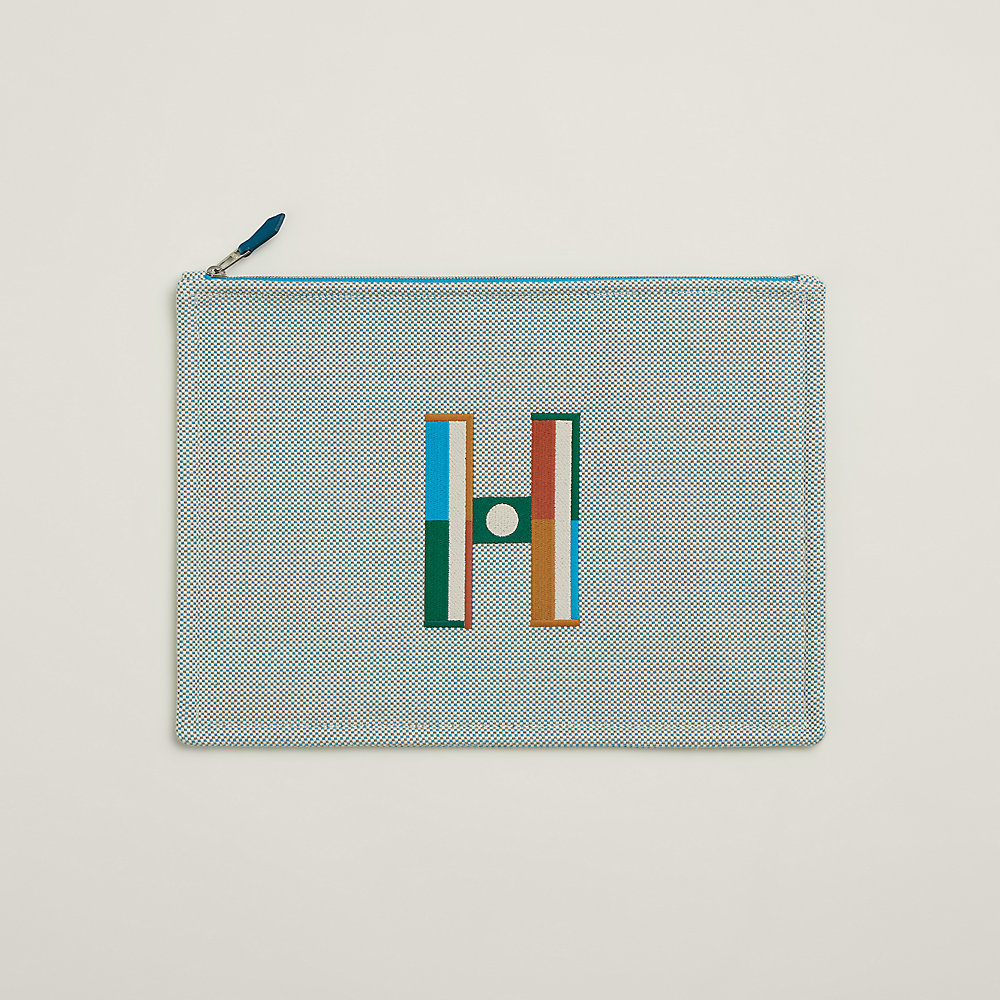 Faubourg Corner case, large model - Blue | Hermès Canada