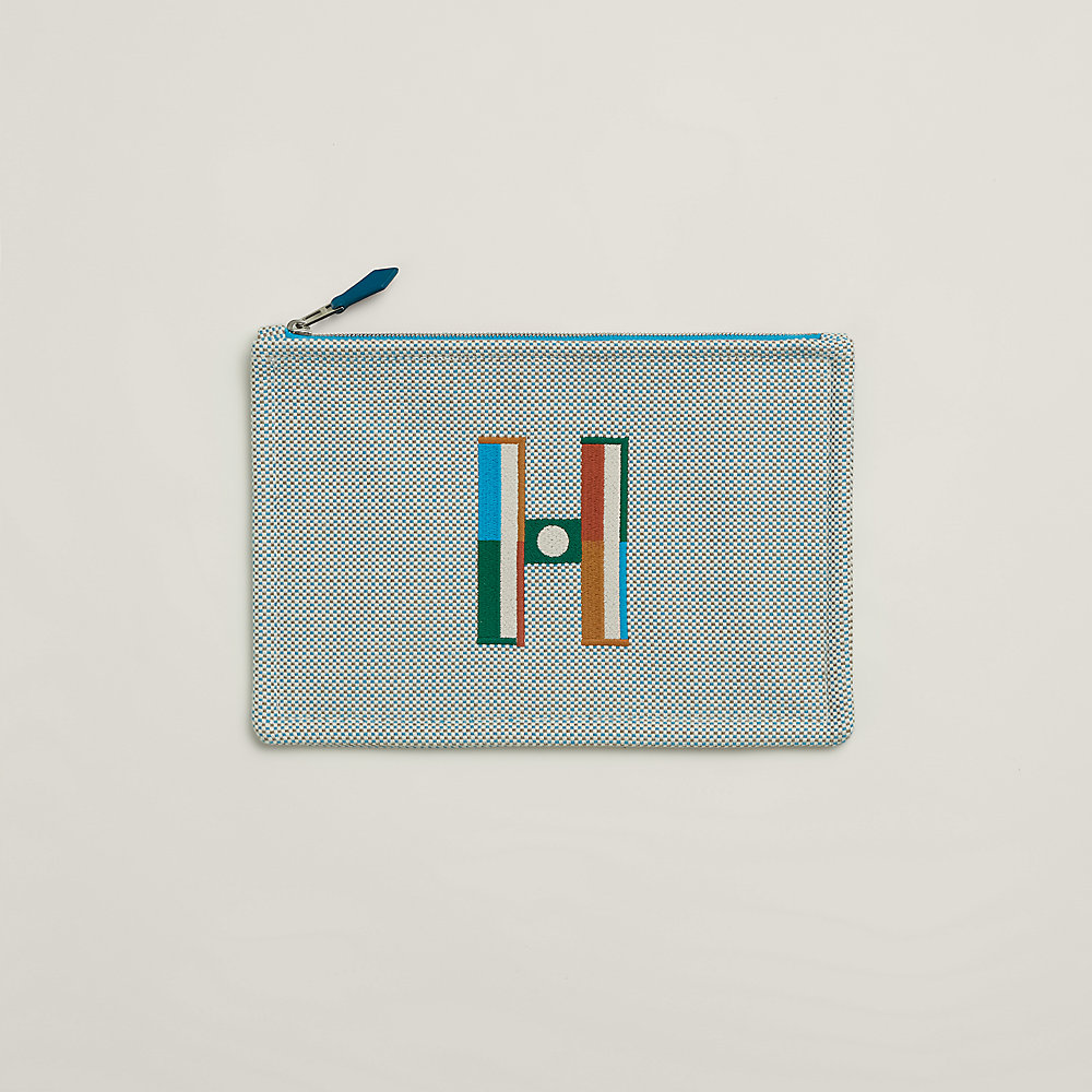 Faubourg Corner case, small model - Blue | Hermès USA