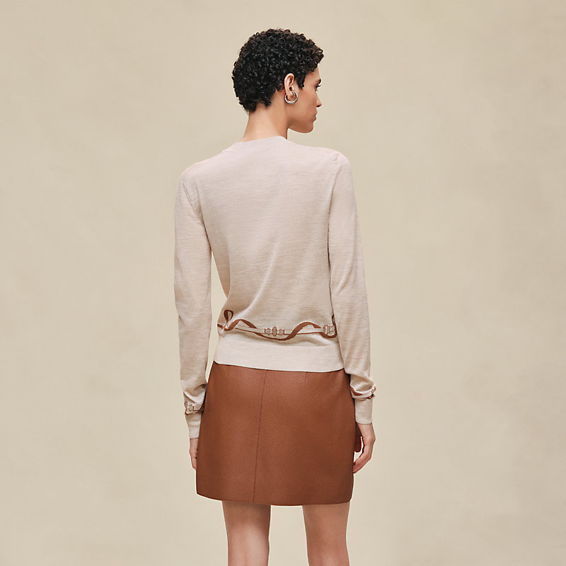 "Ferronnerie" long-sleeve sweater