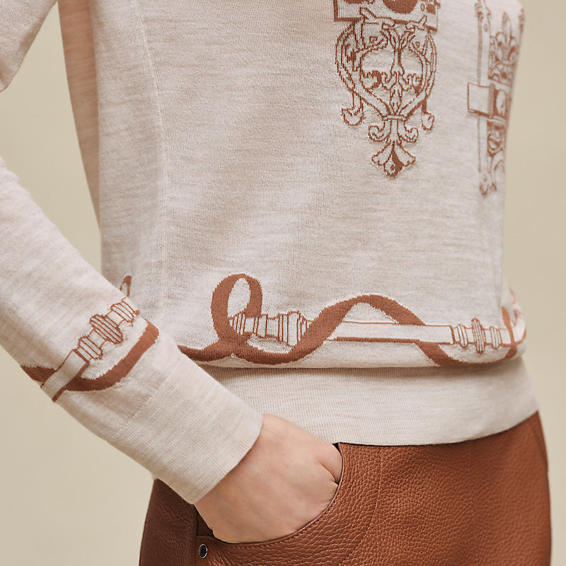 "Ferronnerie" long-sleeve sweater