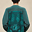 "Ferronnerie Remix" long-sleeve twillaine cardigan, View: Worn, worn, view 4 of 6