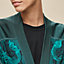 "Ferronnerie Remix" long-sleeve twillaine cardigan, View: Worn, worn, view 5 of 6