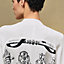 "Ferronnerie Remix" long-sleeve twillaine cardigan, View: Worn, worn, view 6 of 6