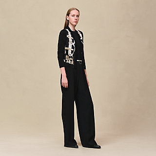"Ferronnerie Remix" long-sleeve twillaine cardigan