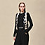 "Ferronnerie Remix" long-sleeve twillaine cardigan, View: Worn, worn, view 2 of 5