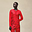 "Ferronnerie Remix" long-sleeve twillaine sweater, View: Worn, worn, view 2 of 5