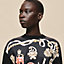 "Ferronnerie Remix" long-sleeve twillaine sweater, View: Worn, worn, view 4 of 5