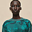 "Ferronnerie Remix" long-sleeve twillaine sweater, View: Worn, worn, view 4 of 5