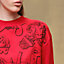 "Ferronnerie Remix" long-sleeve twillaine sweater, View: Worn, worn, view 4 of 5