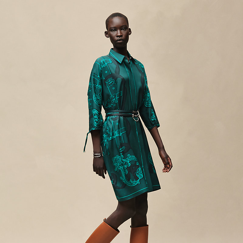 "Ferronnerie Remix" shirt dress