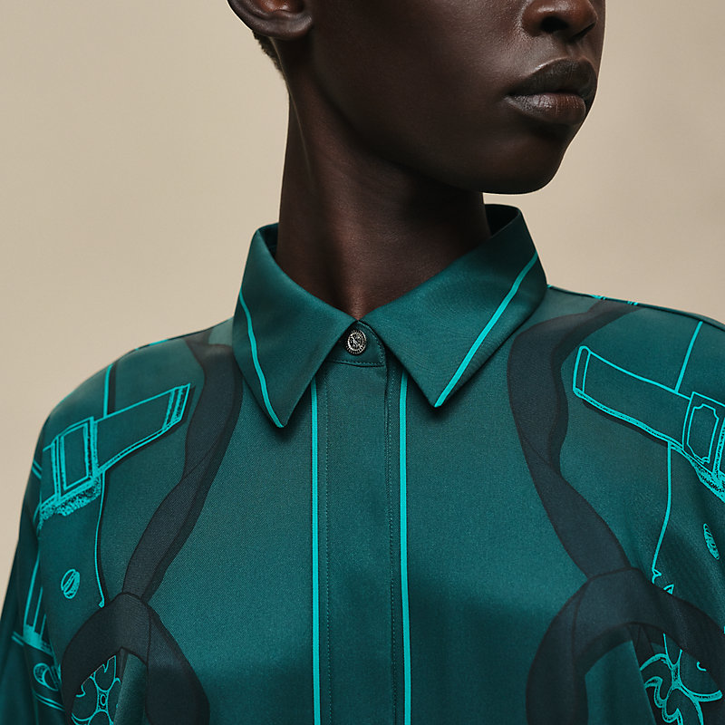 "Ferronnerie Remix" shirt dress