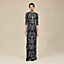 "Ferronnerie Remix" short-sleeve long dress, View: Worn, worn, view 1 of 7