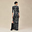 "Ferronnerie Remix" short-sleeve long dress, View: Worn, worn, view 3 of 7