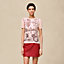 "Ferronnerie Remix" short-sleeve twillaine sweater, View: Worn, worn, view 2 of 5