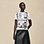 "Ferronnerie Remix" short-sleeve twillaine sweater, View: Worn, worn, view 2 of 5