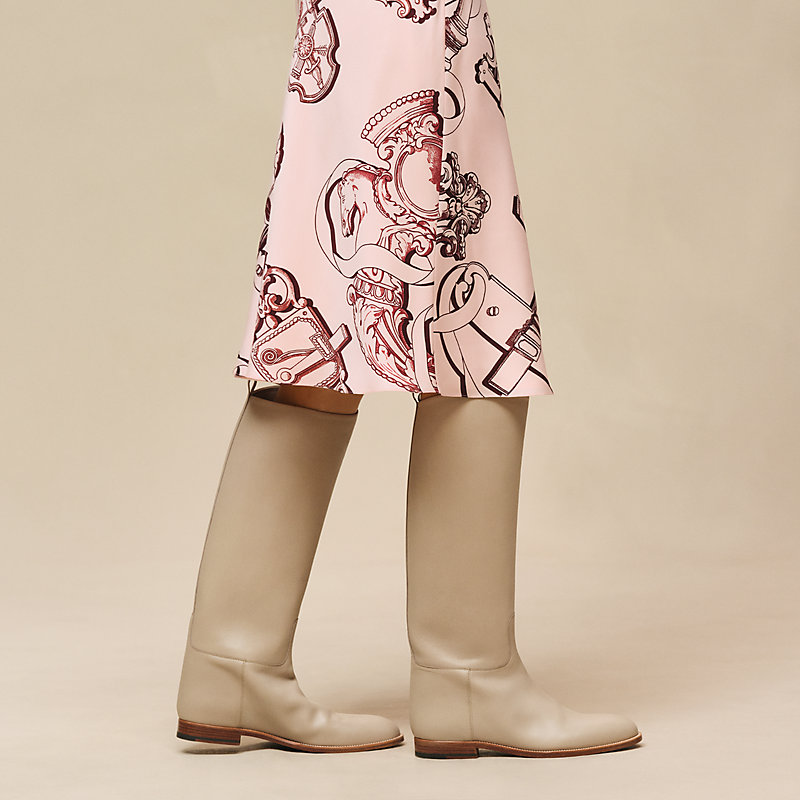 "Ferronnerie Remix" slanted skirt