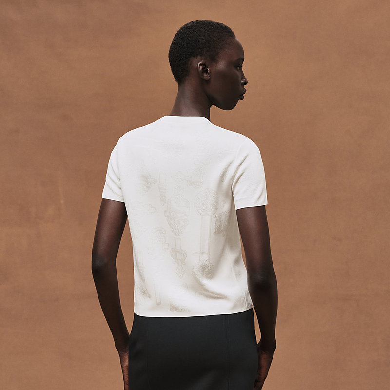 "Ferronnerie" short-sleeve sweater