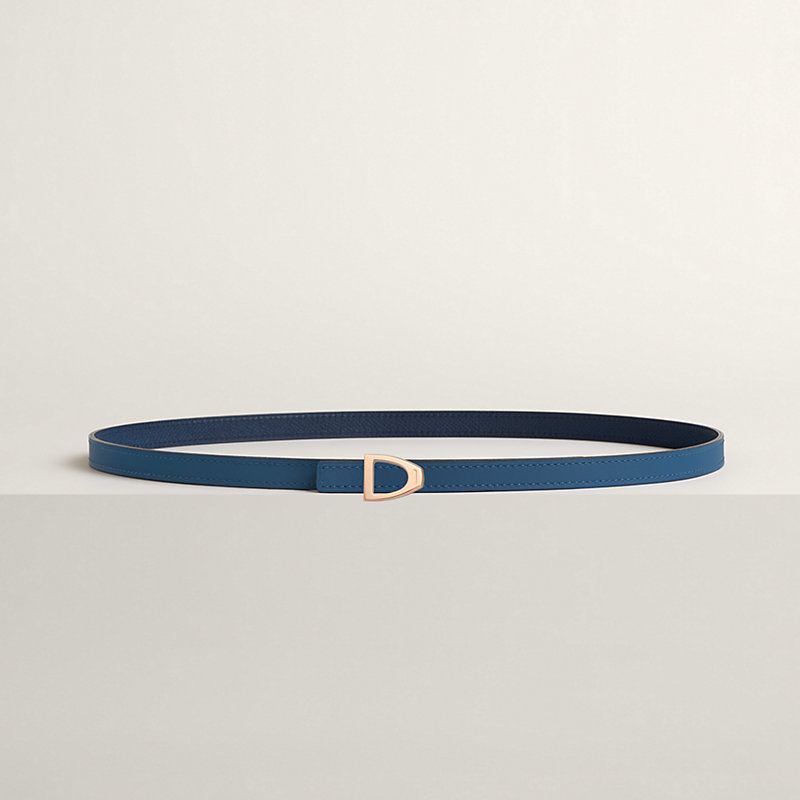 Fibbia da cintura Cavalière & Pelle reversibile per cintura 13 mm
