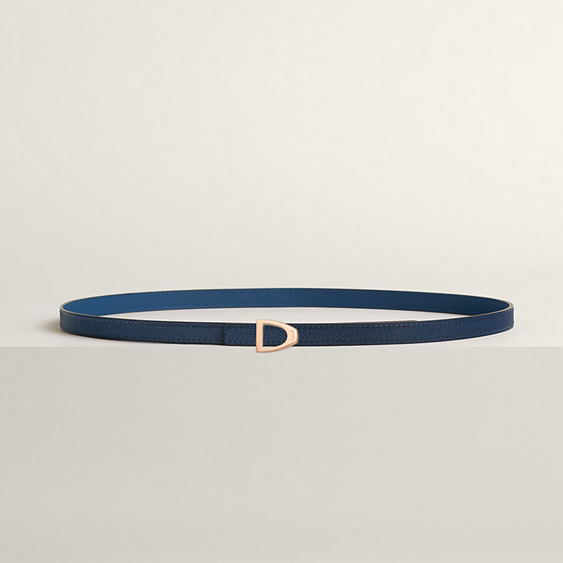 Fibbia da cintura Cavalière & Pelle reversibile per cintura 13 mm