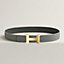 Vista: , Fibbia da cintura Constance & Fascia per cintura reversibile Stripes 38 mm