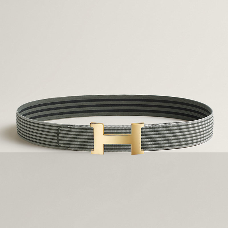 Fibbia da cintura Constance & Fascia per cintura reversibile Stripes 38 mm