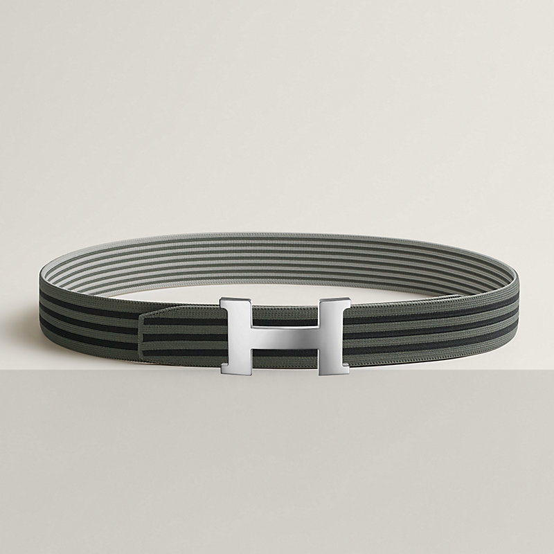 Fibbia da cintura Constance & Fascia per cintura reversibile Stripes 38 mm