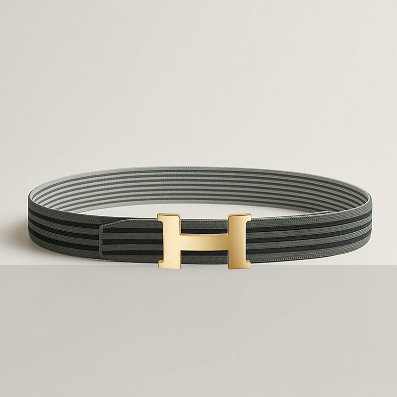 Fibbia da cintura Constance & Fascia per cintura reversibile Stripes 38 mm