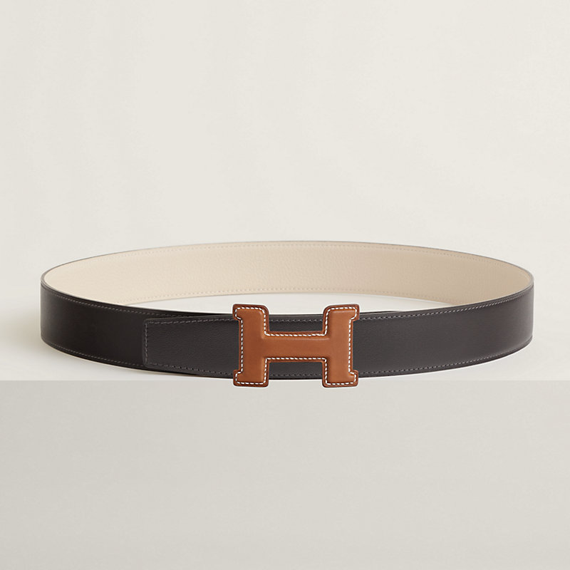 Fibbia da cintura Constance Héritage & Pelle reversibile per cintura 38 mm
