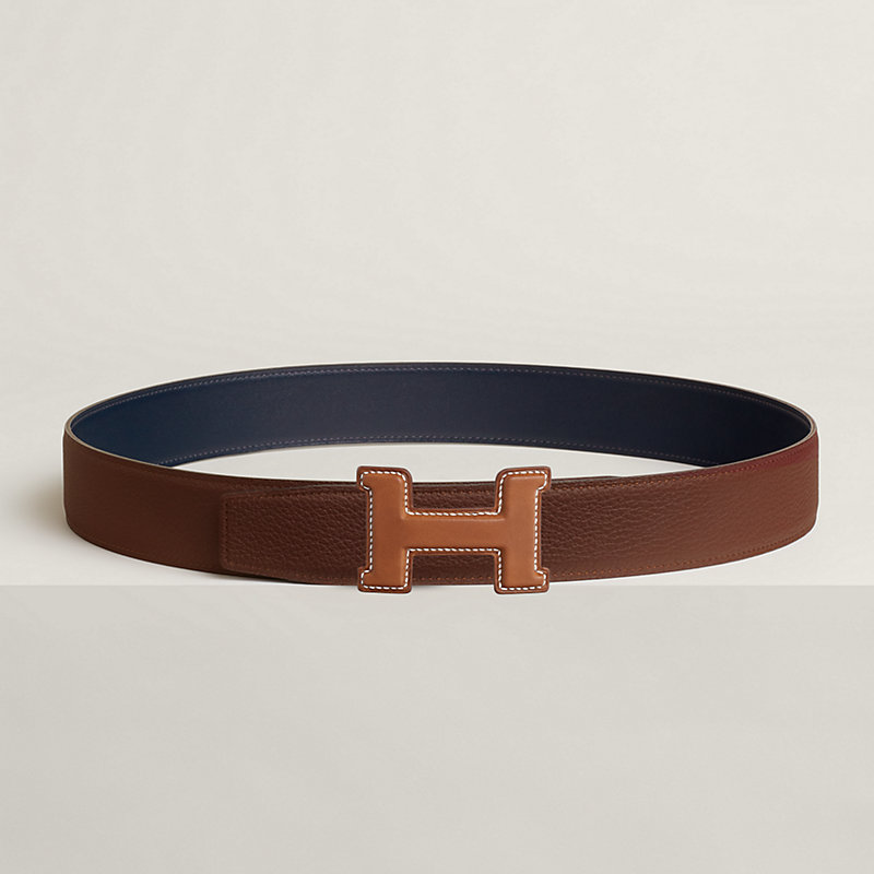 Fibbia da cintura Constance Héritage & Pelle reversibile per cintura 38 mm