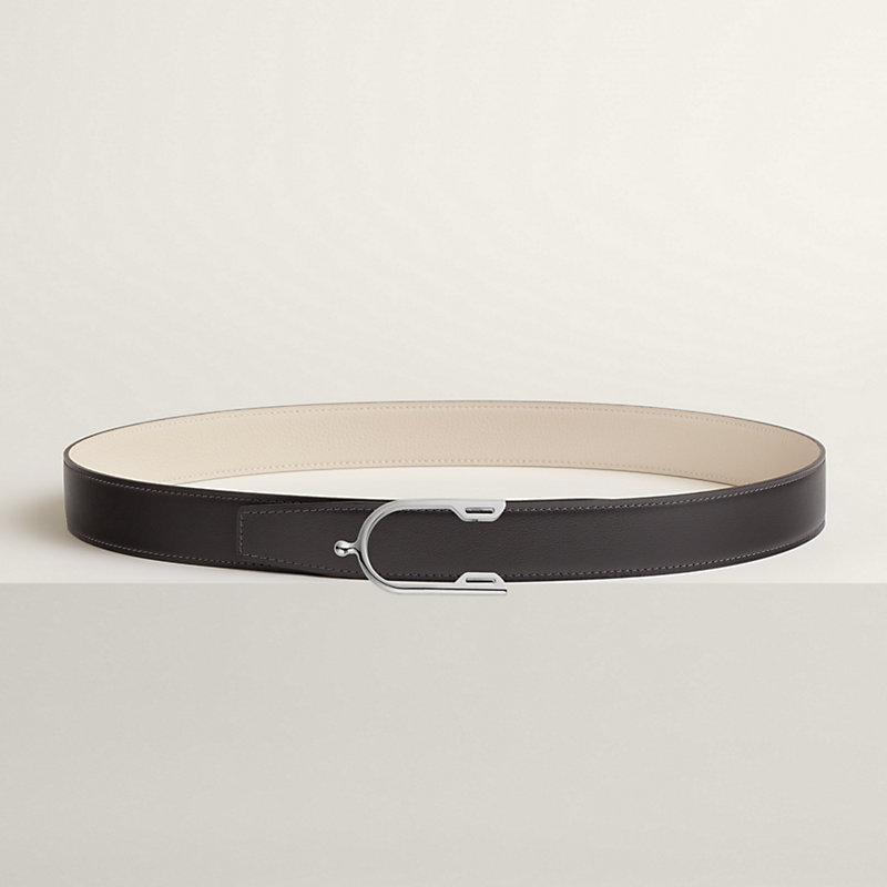 Fibbia da cintura Éperon & Pelle reversibile per cintura 32 mm
